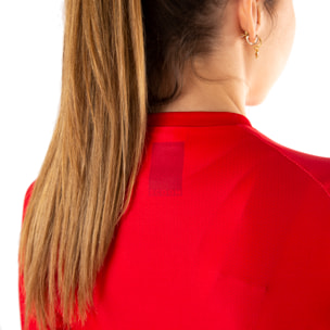 Maglia a maniche corte ECOON Galibier da donna in rosso