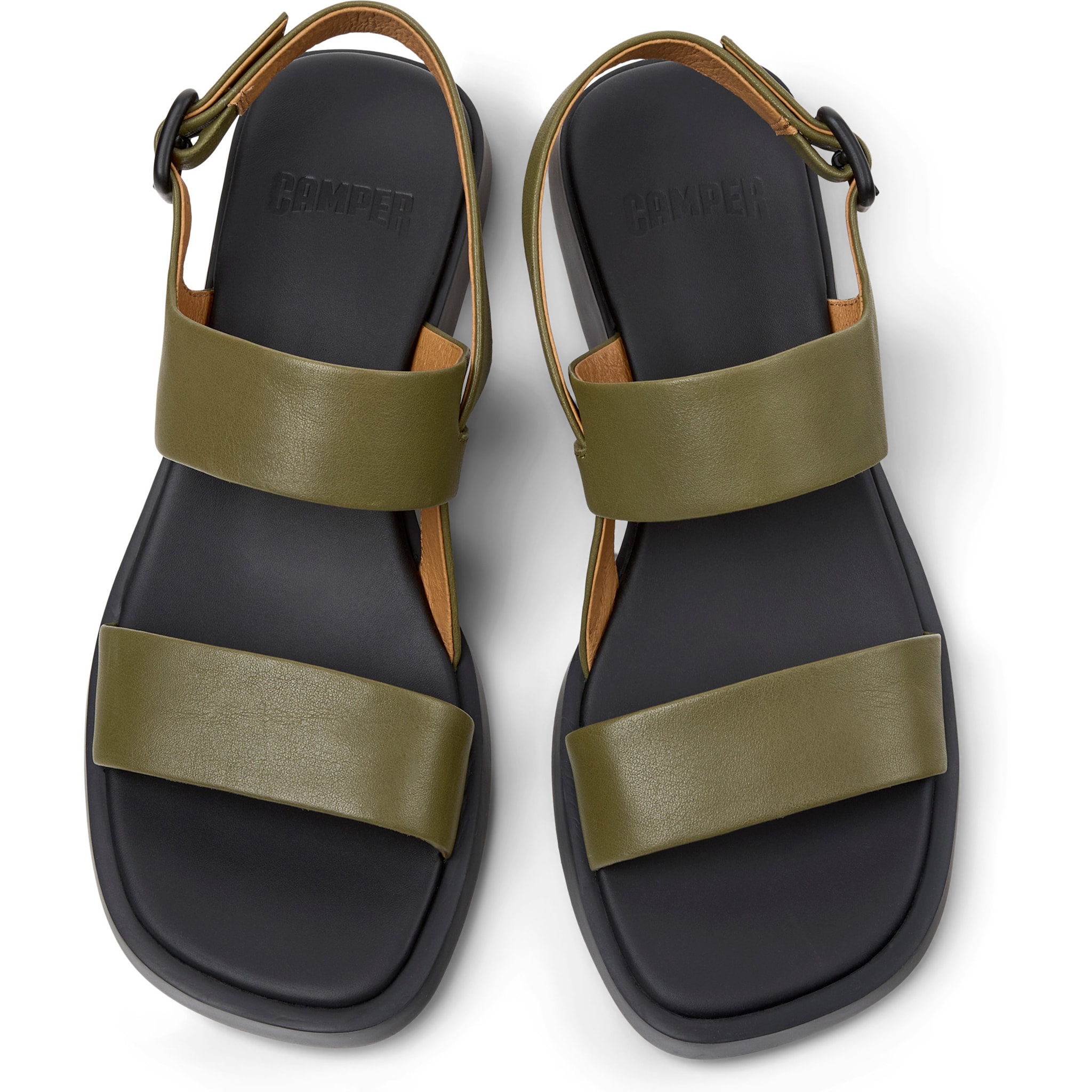 Sandalias - CAMPER Dana - Verde - Cuero liso