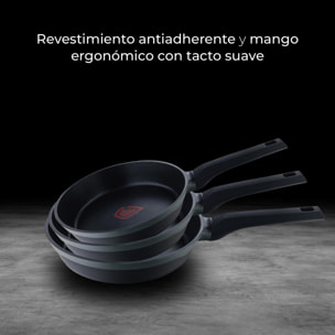 Sartén Ø24x5,5cm en Aluminio fundido con revestimiento antiadherente y Mango soft touch GASTRO REECO MasterPRO