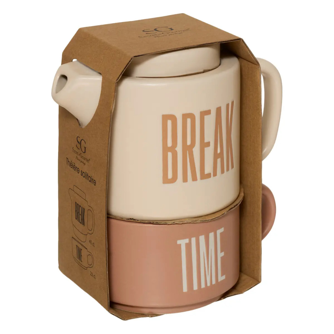 Théière Break Time 450ml beige
