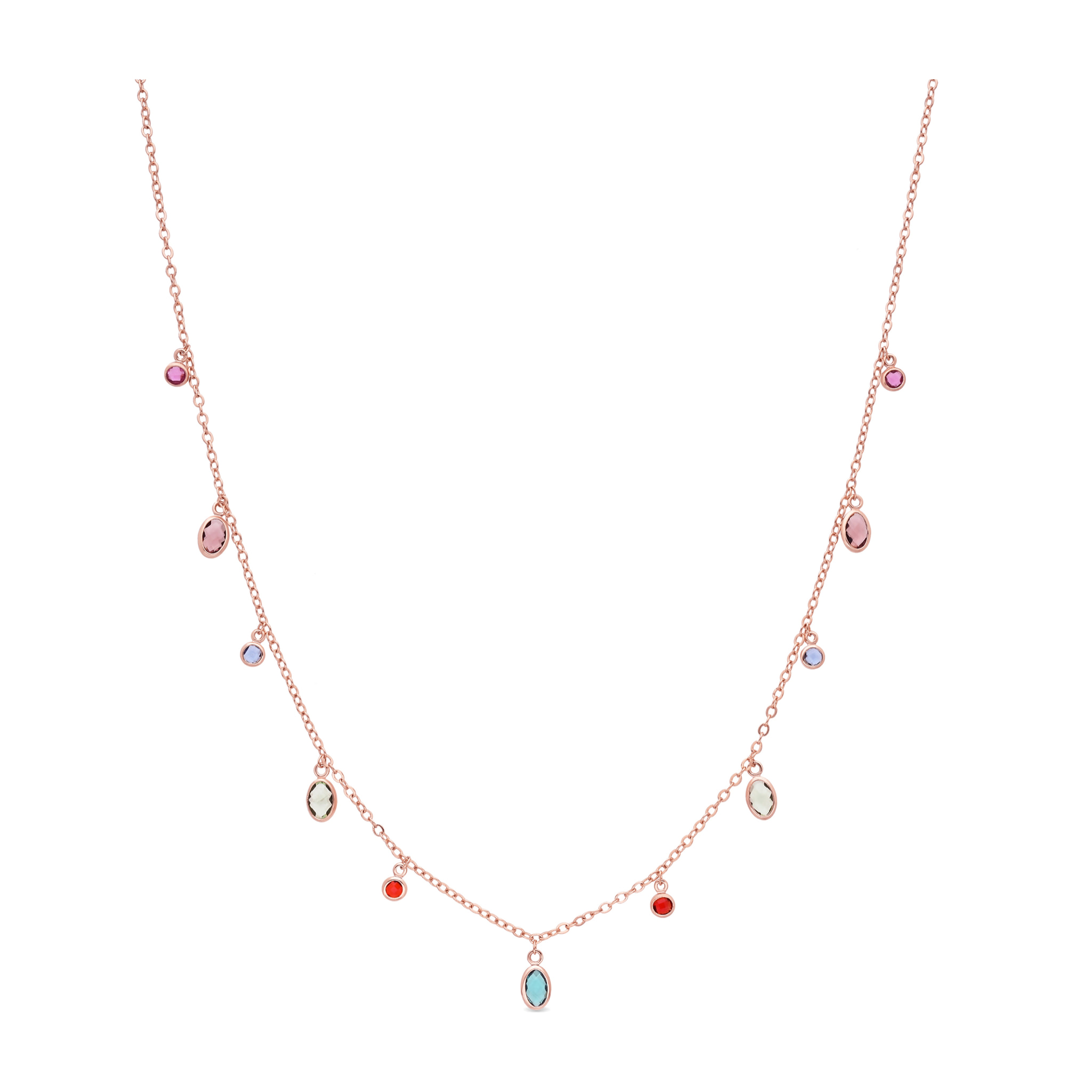 Collar Orsu acabado oro rosa 18k