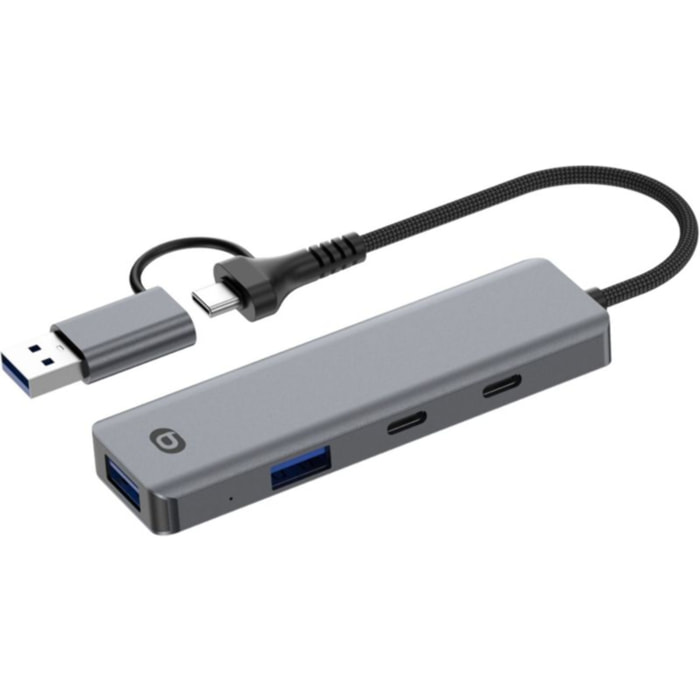 Hub ESSENTIELB 4 en 1 x2 USB-A + x2 USB-C