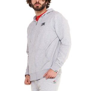 Leone Basic Sudadera con capucha y cremallera para hombre