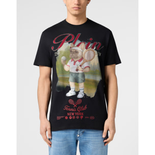 PHILIPP PLEIN Round Neck T-Shirt Bulldog Tennis Club