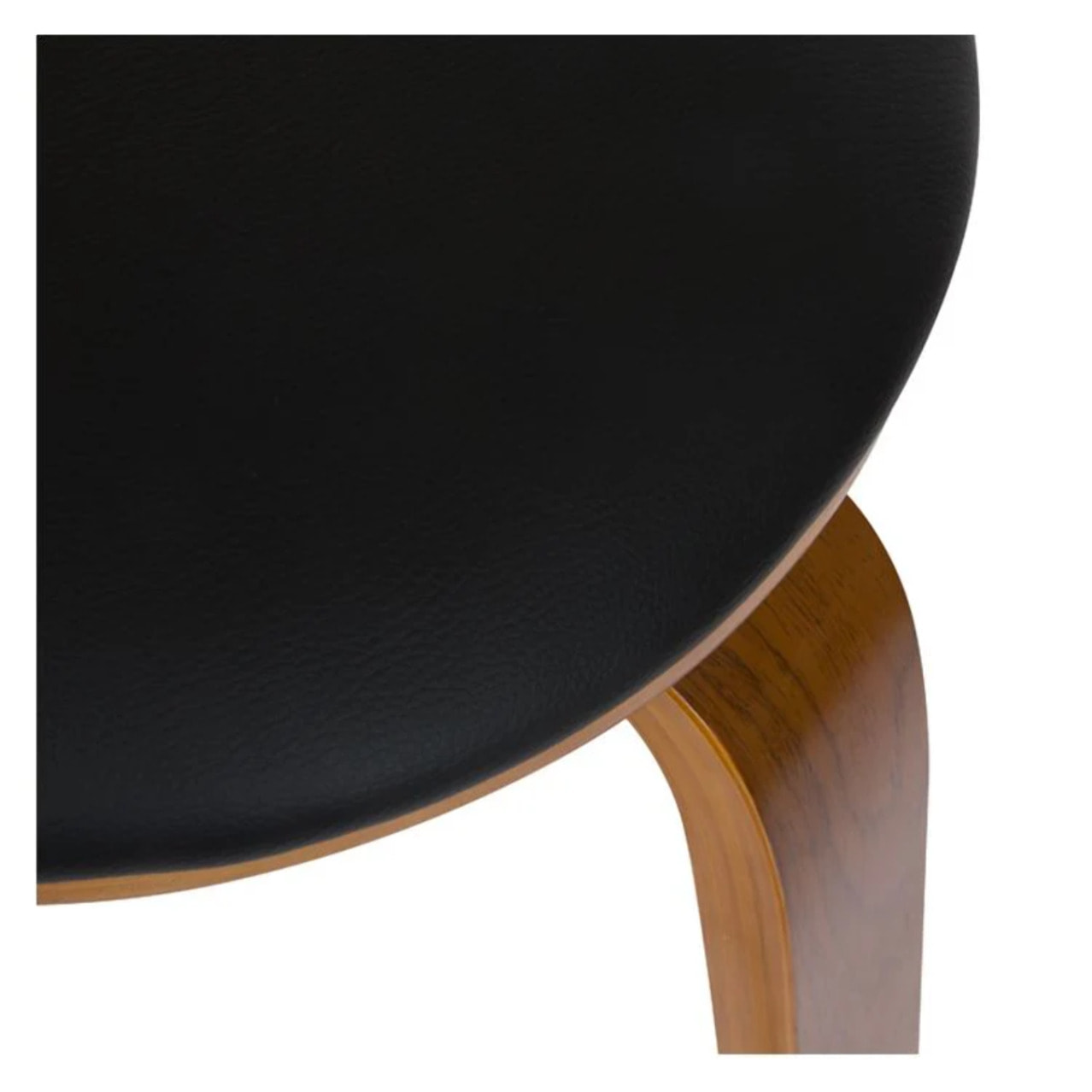 Lot de 2 tabourets de bar 78 cm en cuir synthétique noir - Arthus