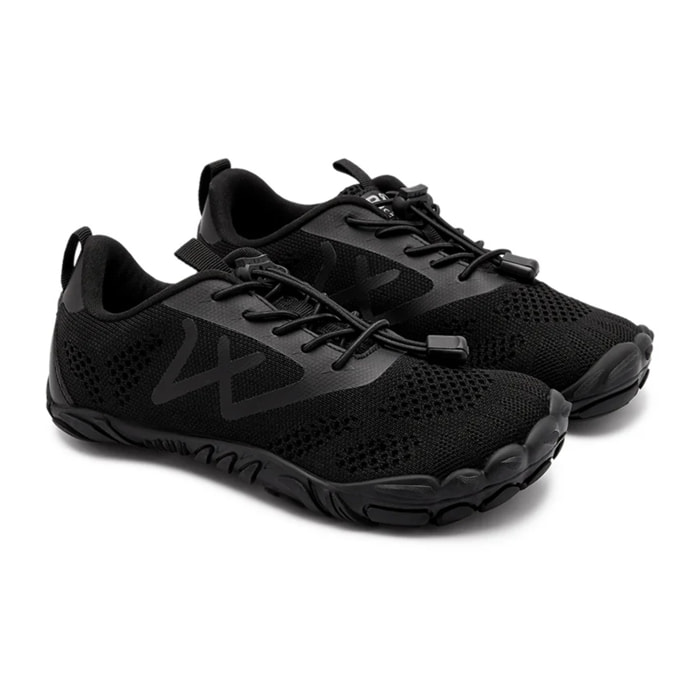 Zapatillas Deportivas Barefoot Goflex  Canvas en Negro
