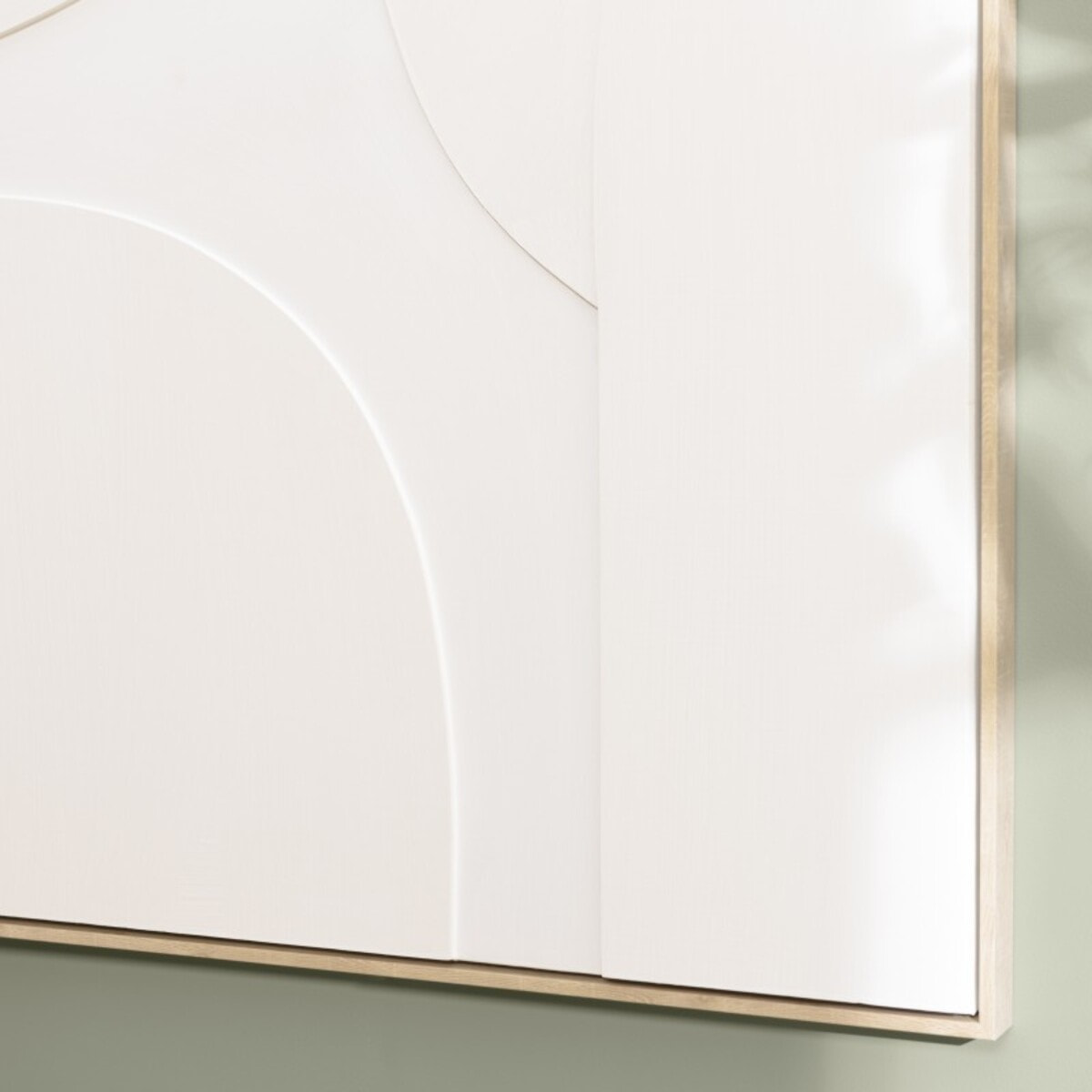 HOMER - Décoration murale 83x123cm formes abstraites blanches en relief