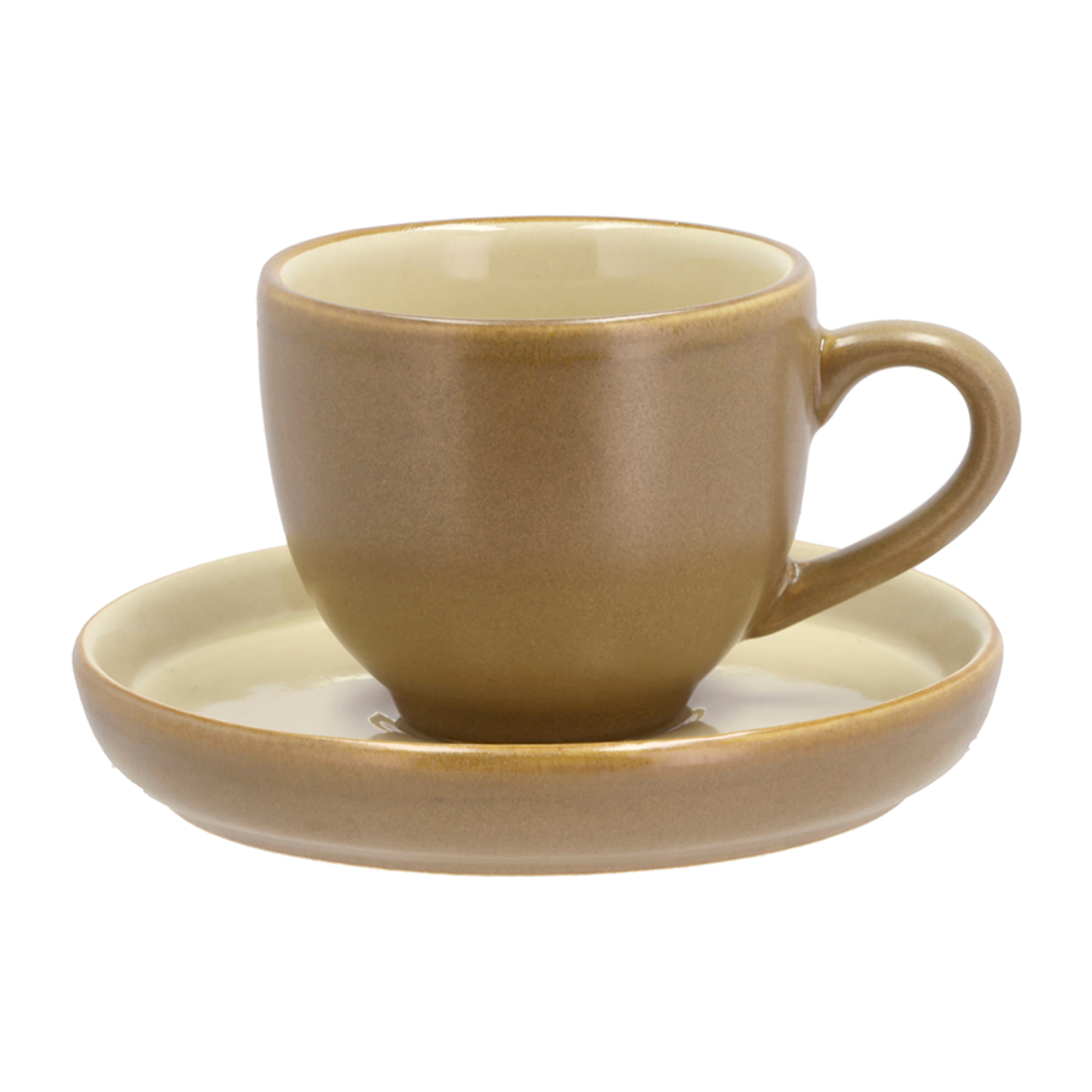 Ensemble tasse espresso 7cl et sous-tasse Wood