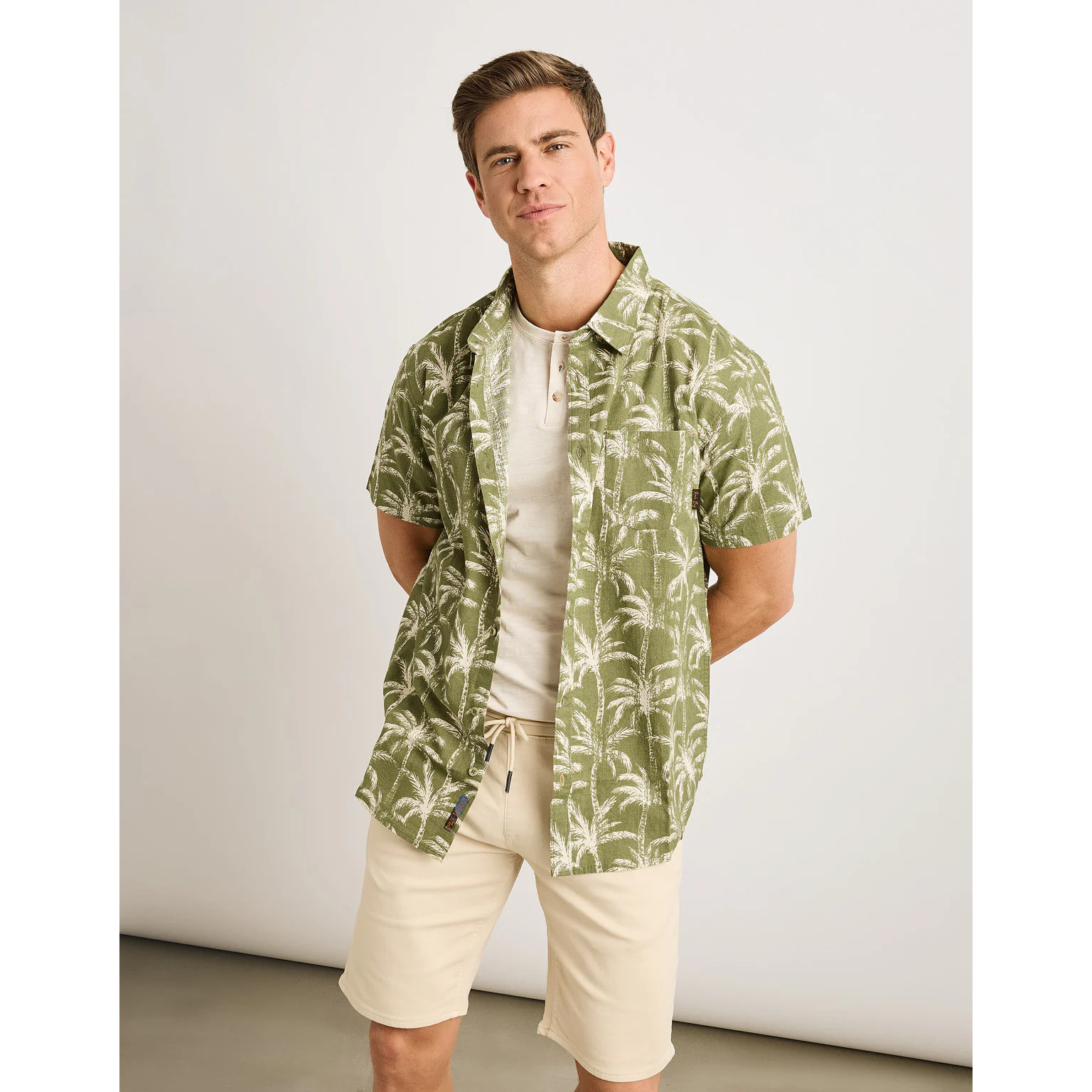 Camisa Manga Corta Verde - Linnot