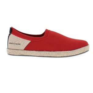 Armata di Mare Scarpe Uomo Slip-On Espadrillas con Soletta Comfort AMU S24N524 Red