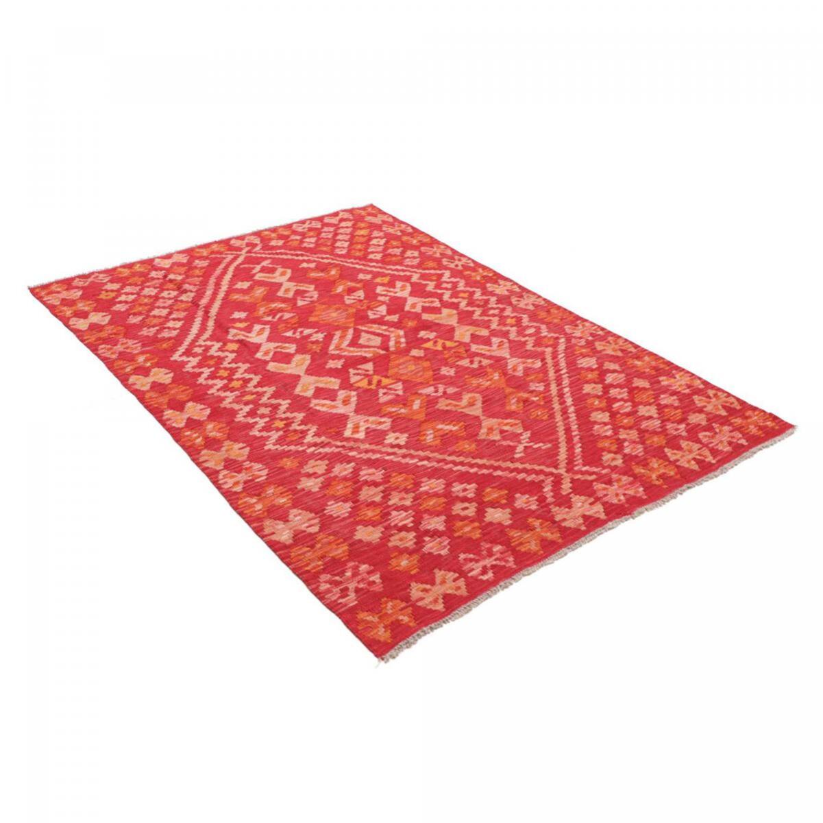 Tapis kilim ethnique, tissé plat artisanal en laine, ODEBO
