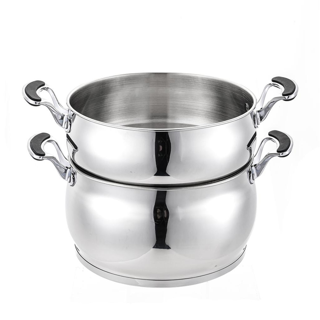 Couscoussier - acier inoxydable 18/8 - argenté