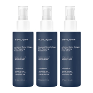 Trío de sueros reparadores avanzados de colágeno marino