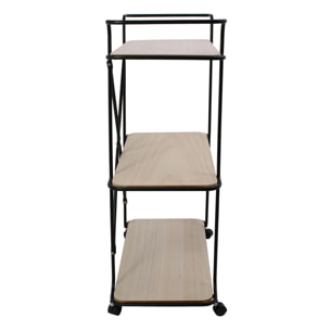 Desserte Indus 3 Niveaux Bois 62x30x83.5cm