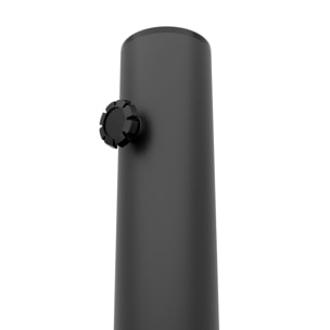 Radika - Base per Ombrellone da Giardino Rotondo Ø51 cm 25 Kg in Cemento Nero