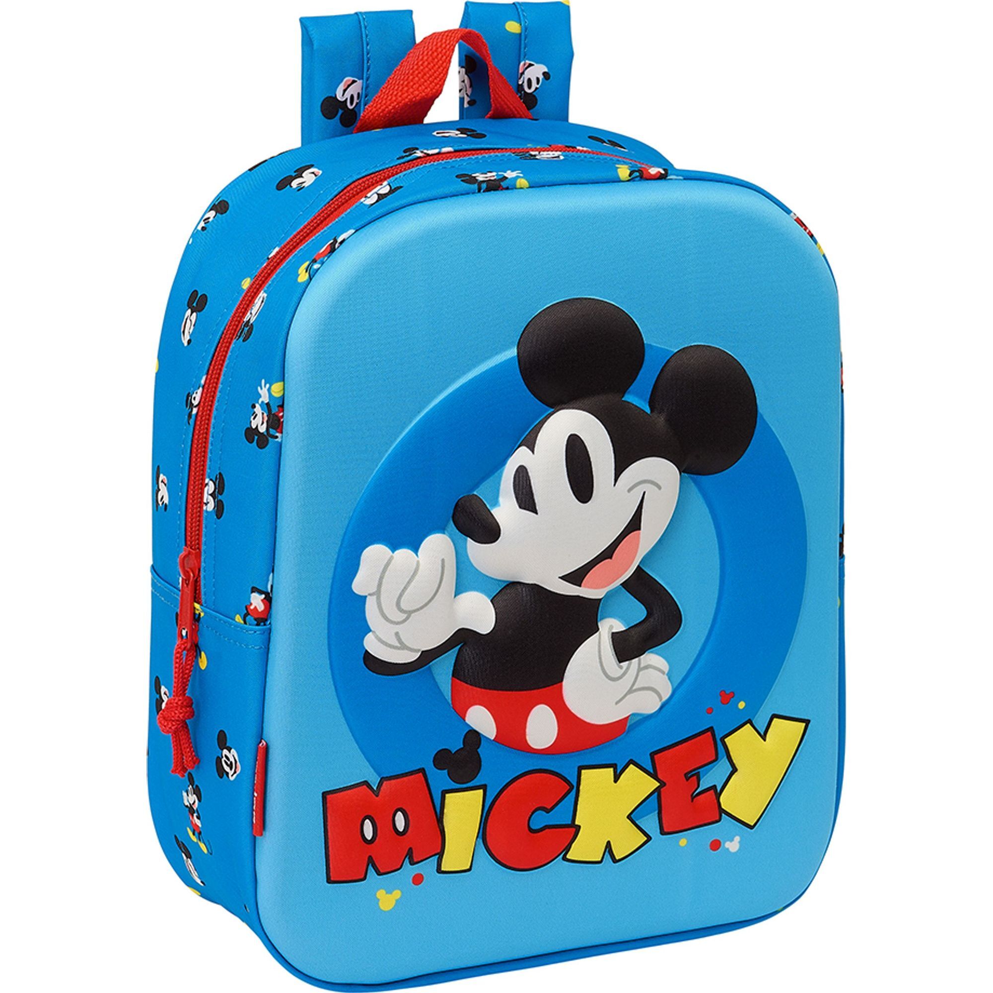 Mochila guarderia 3d bolsillo red mickey mouse