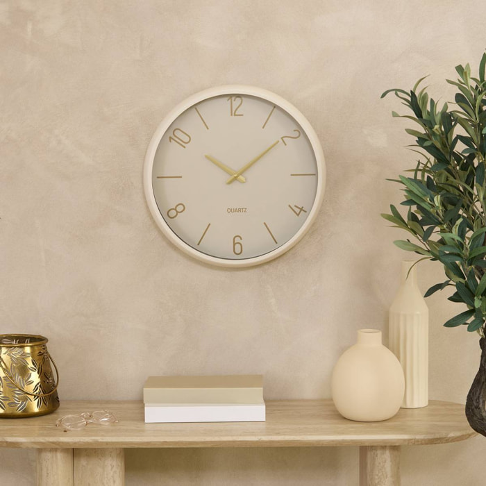 Horloge Yann D38cm blanc
