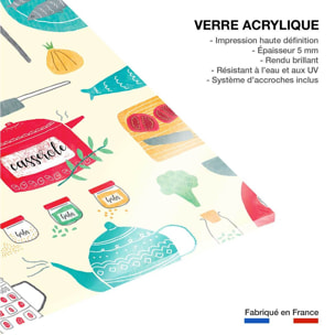 Tableau cuisine ""set de vaisselle"" Tableau plexiglas