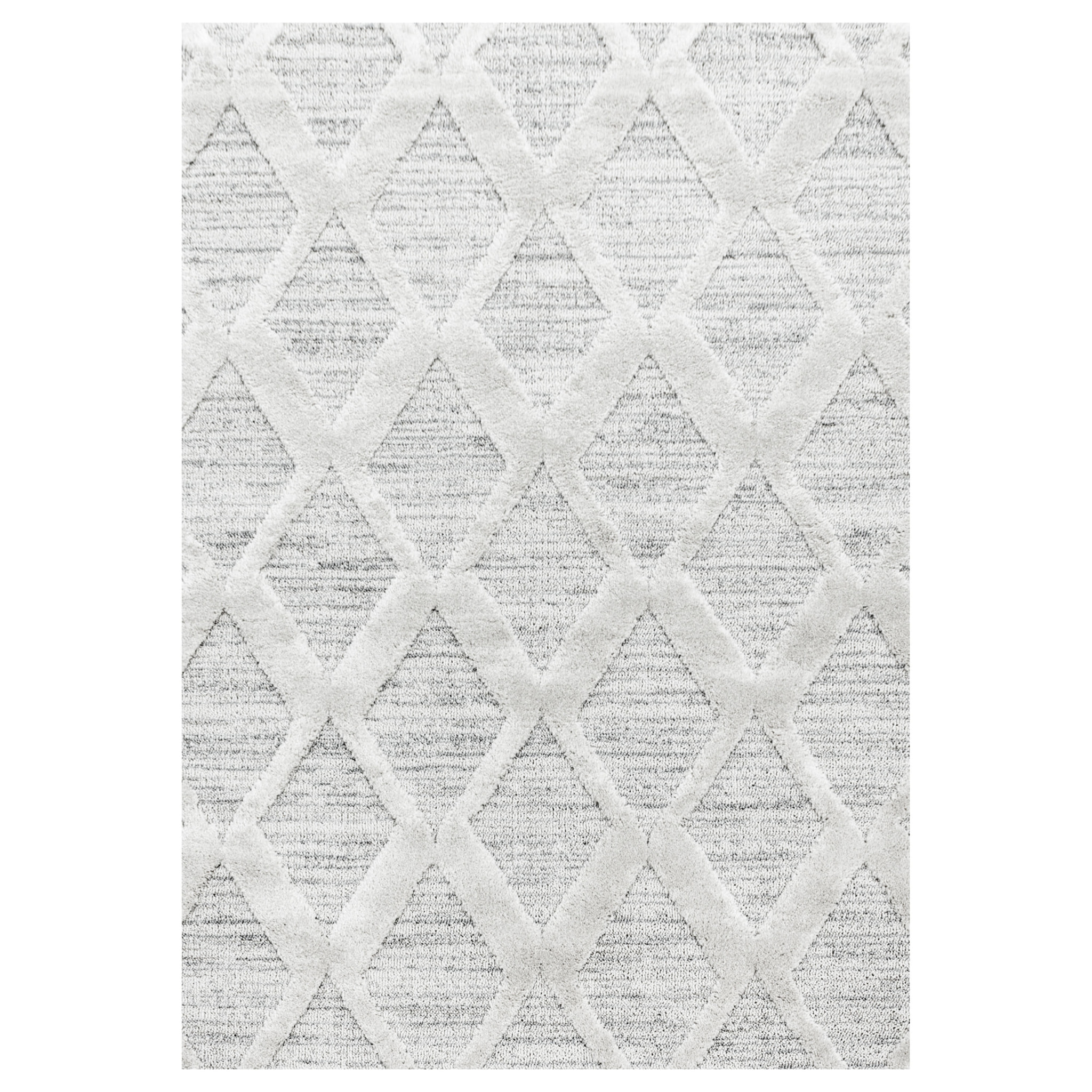 PISA - Tapis de salon à motif berbère gris - PIS4703GRI