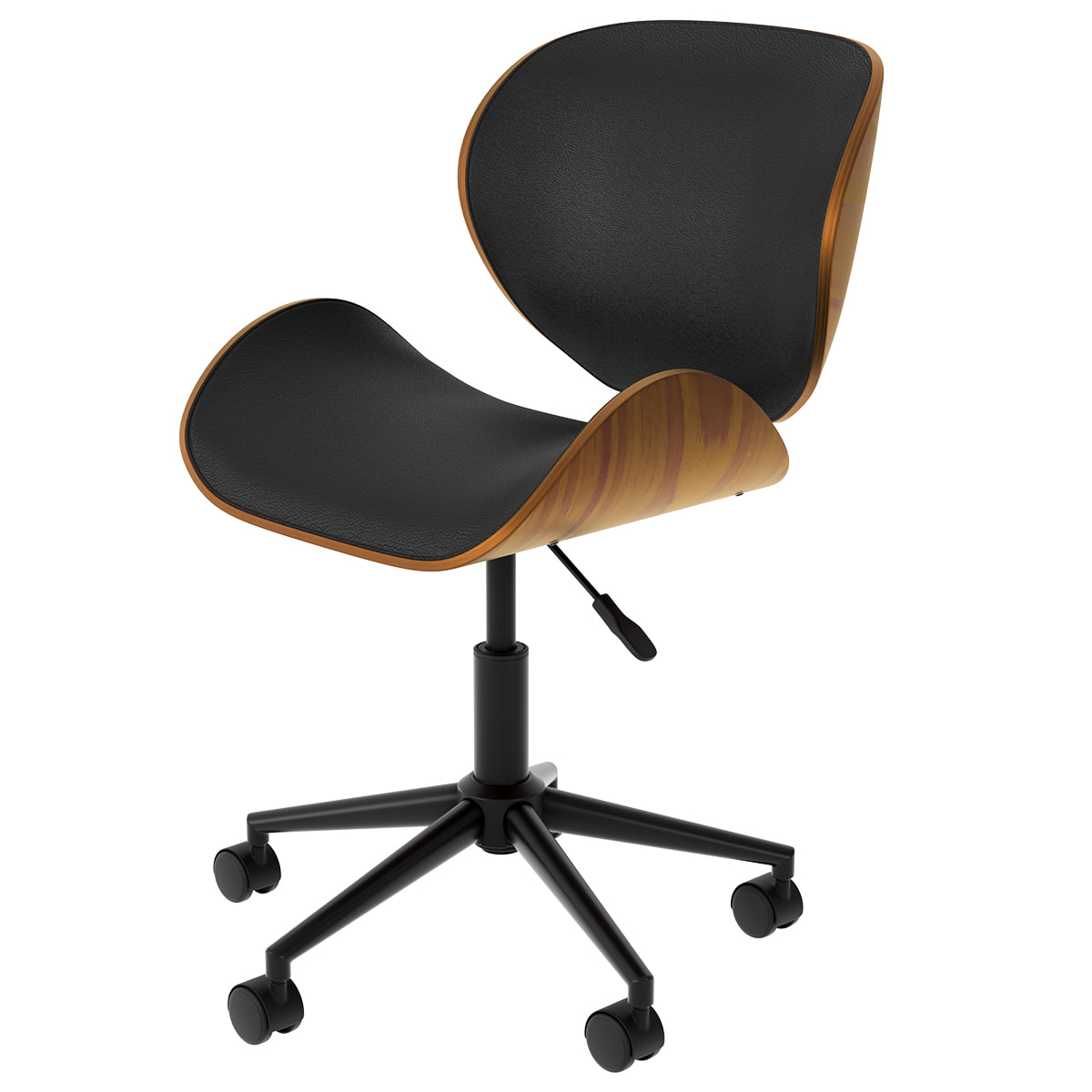 Chaise de bureau noire Baudoin