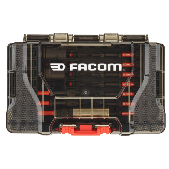 FACOM Coffret 40 Pièces D'Embouts Impacts 1/4'' Et Accessoires - EN.1J40PB