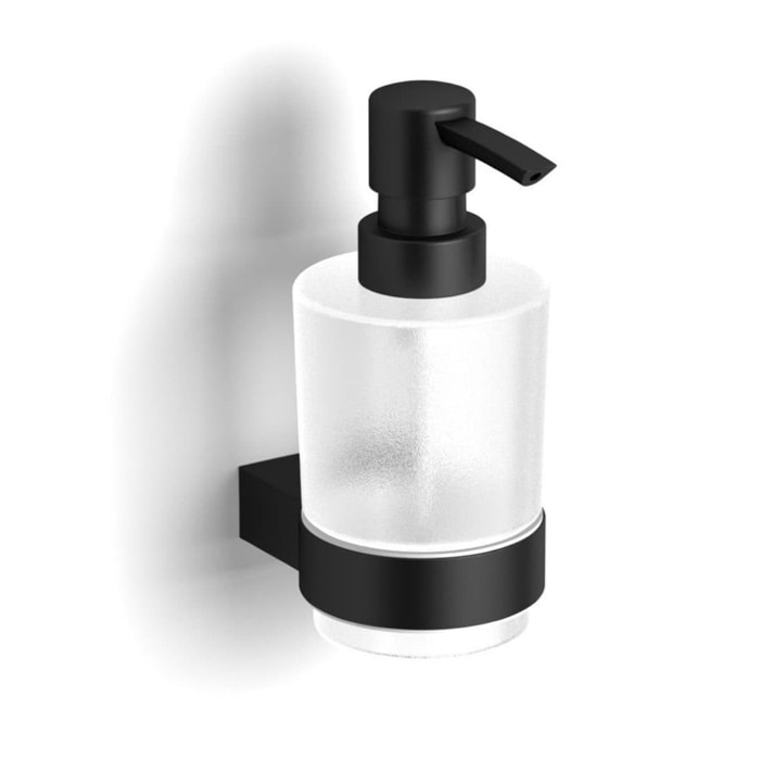 Project distributeur de savon en métal et verre, noir (SATDPROJ99MC)