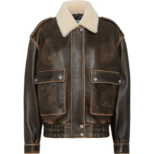 PHILIPP PLEIN Leather Jacket SIGNATURE