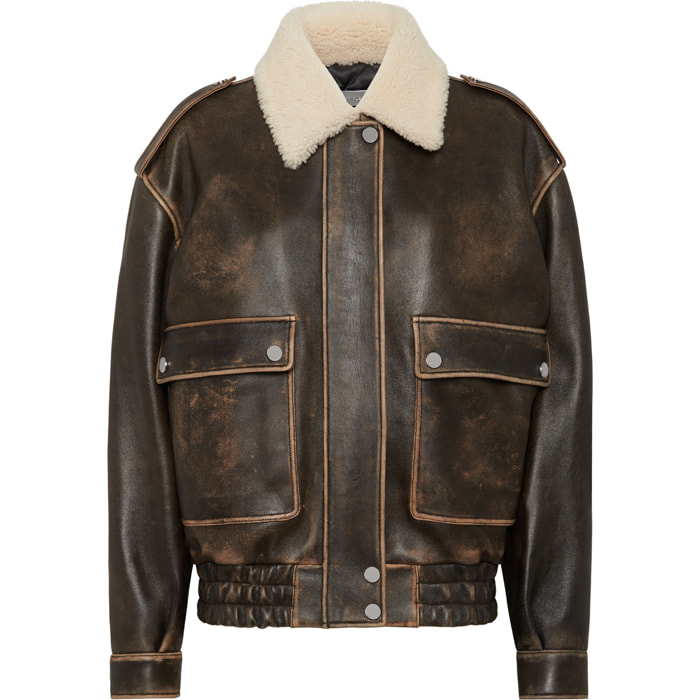 PHILIPP PLEIN Leather Jacket SIGNATURE