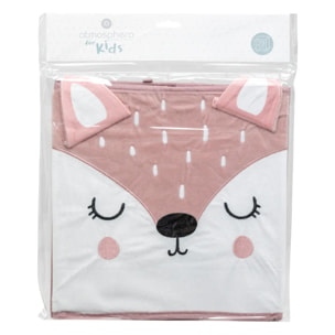 Bac de rangement biche rose 29x29cm