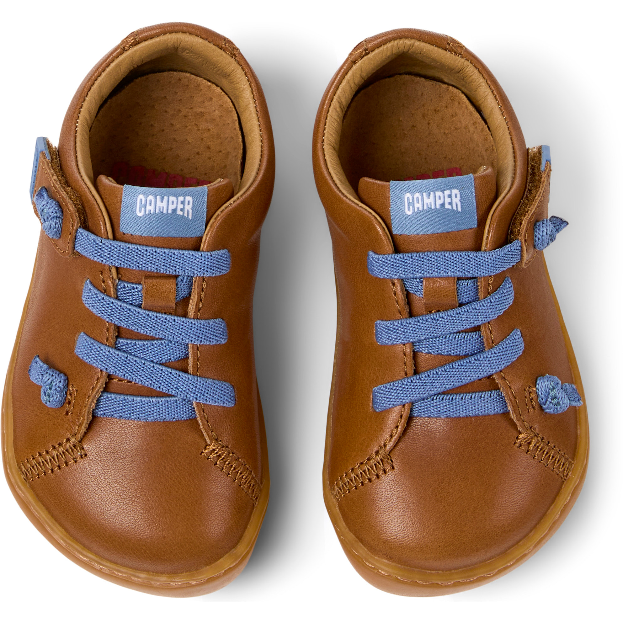 Sneakers - CAMPER Peu Cami - Marrone - Pelle liscia