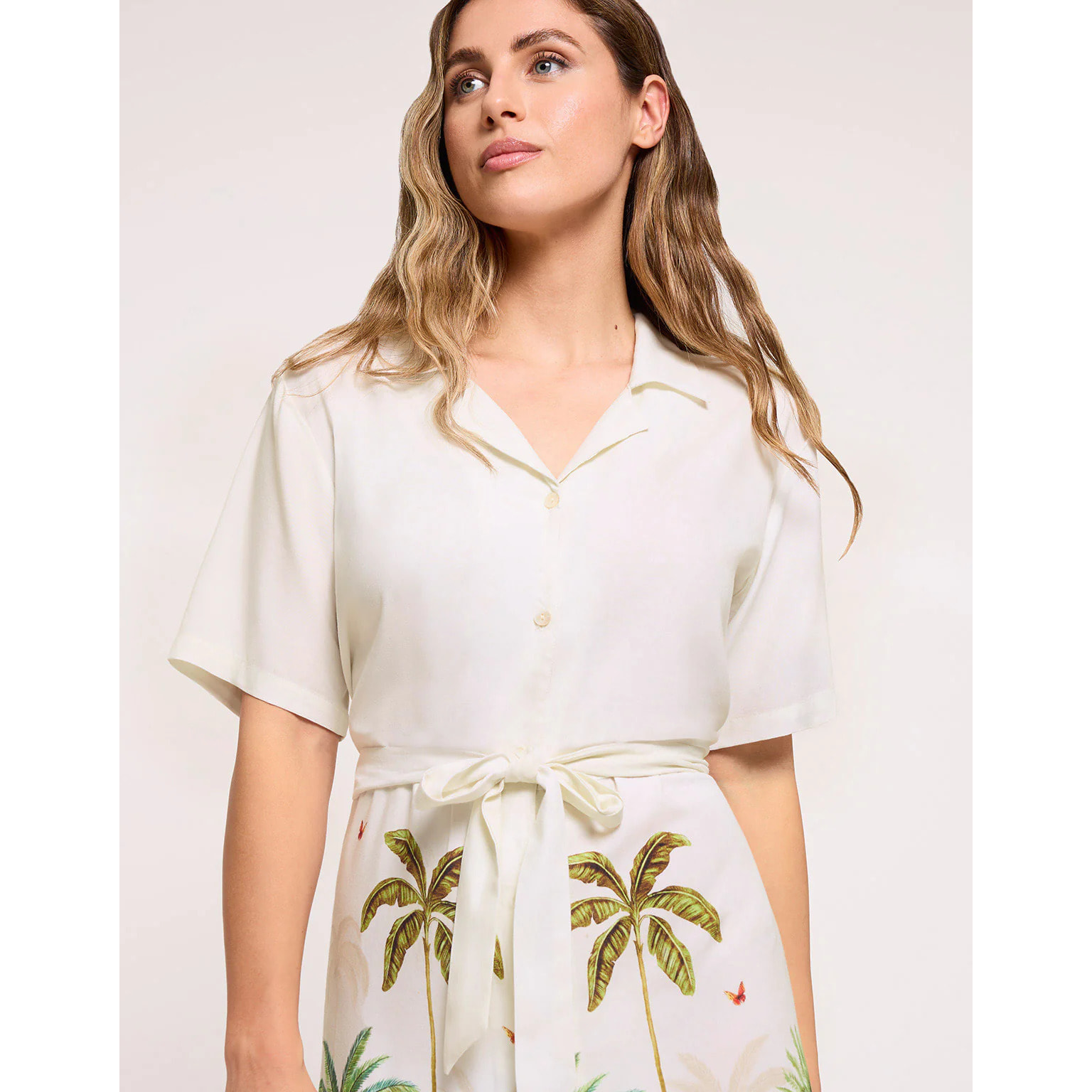 Vestido Midi Beige Claro - Visams