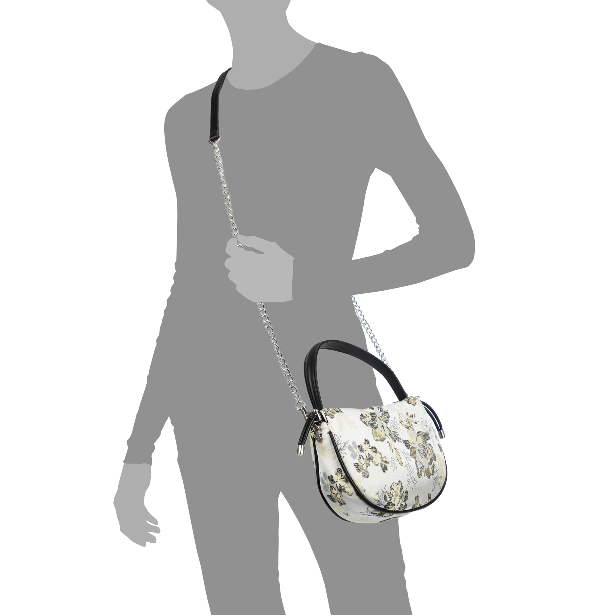 Bradano Bolso de mano Mujer. Fabricado en tela y piel sintética PU.