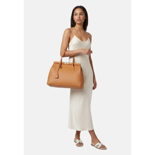 Borsa a mano da donna - Modello Aleria - Vera pelle - 35.0 x 26.0 x 16.0 cm