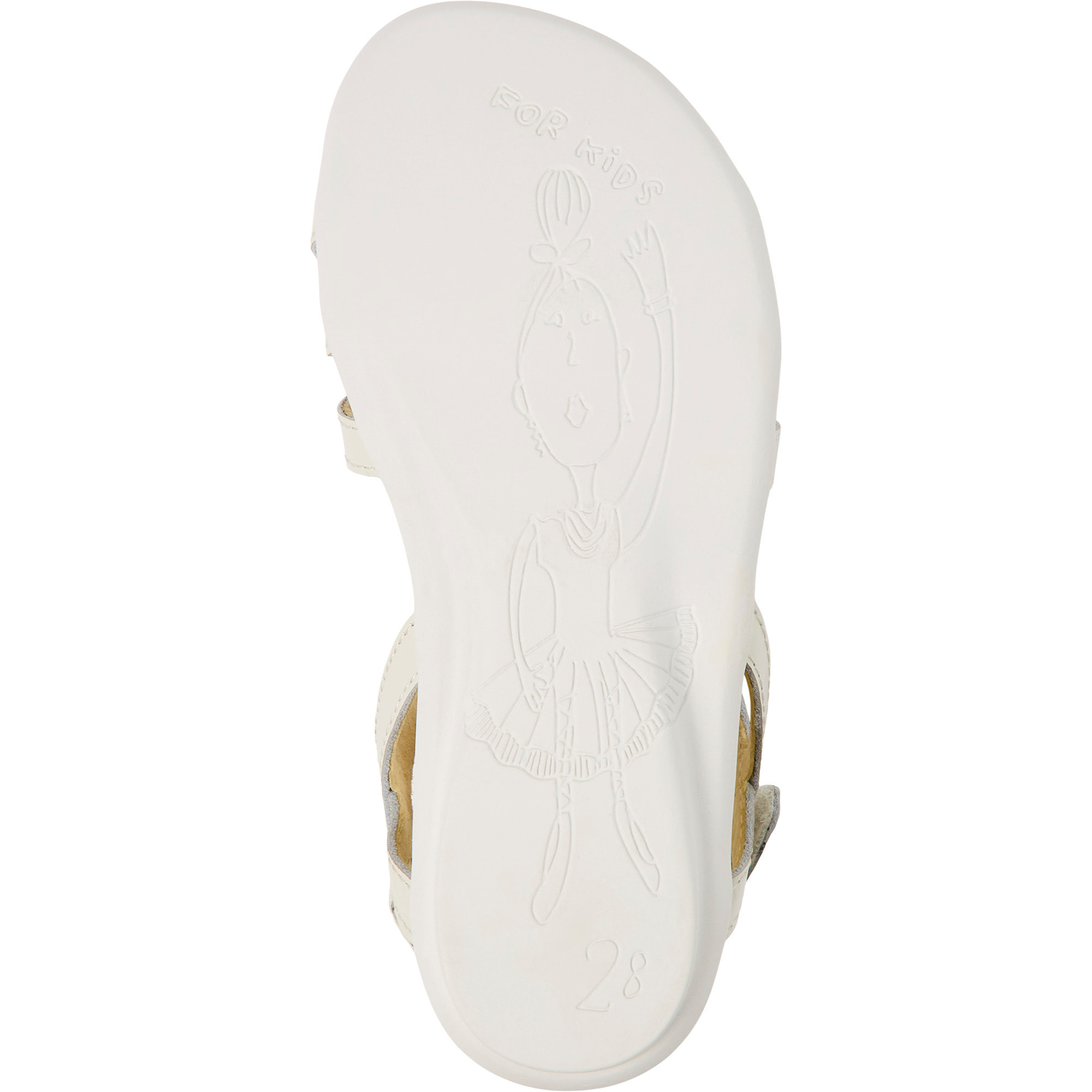 Sandalias - CAMPER Right - Blanco - Cuero liso