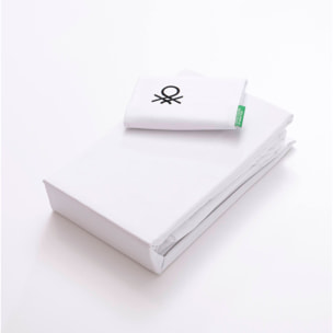 Set 3pzs sabana individual: sabana plana (160x290cm c/ dobladillo simple 5cm) + sabana bajera (90x200+25cm flap) + 1 funda de almohada (50x80cm) 100%