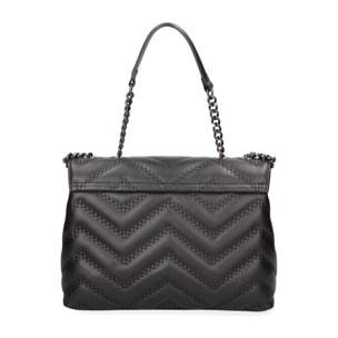 Borsa a spalla da donna In Vera pelle Made in Italy 24x15,5x7 cm