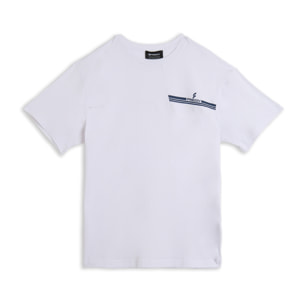 T-shirt con cuciture a blocchi e inserto a contrasto