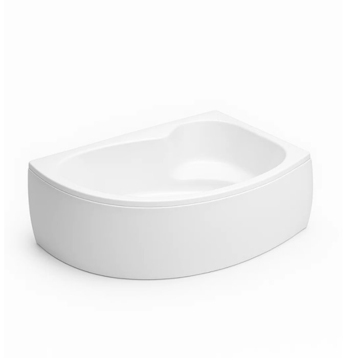 Pack baignoire d'angle 150 x 100 cm Micromega Duo version droite  + tablier de baignoire