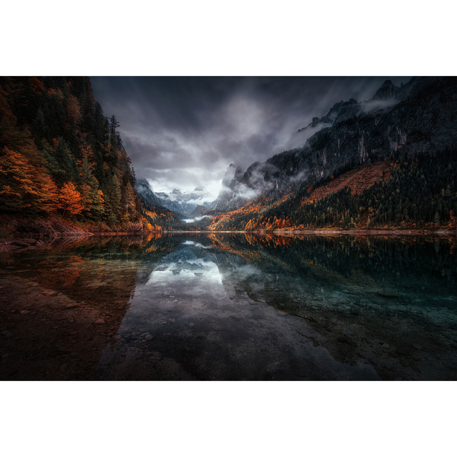 Tableau lacs en Autriche Tableau plexiglas