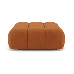 Ruby - pouf en velours texturé - Terracotta