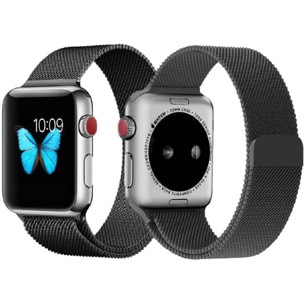 Bracelet IBROZ Apple Watch 38/40/41mm Maille noir