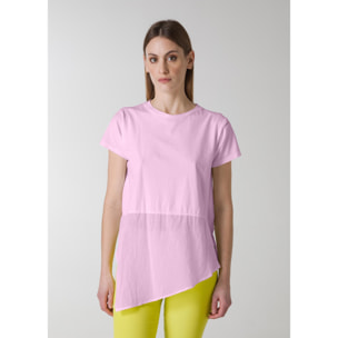 DEHA - T-shirt ASYMMETRICAL T-SHIRT in cotone per donna