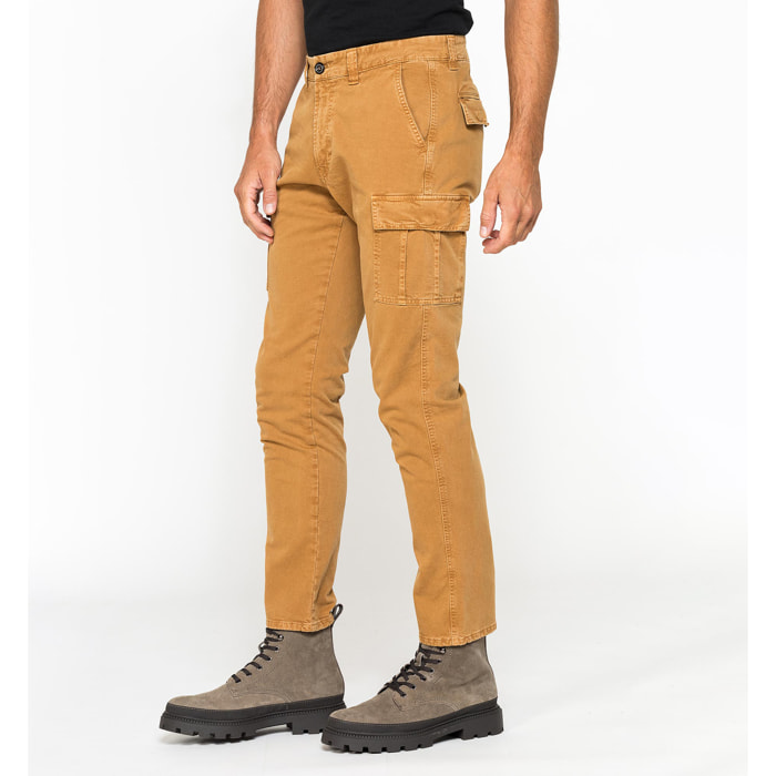 CARGO MOD. 619 SLIM FIT IN PESANTE GABARDINA STRETCH