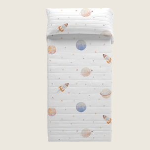 Cool Kids - Colcha Bouti Estampada - Reversible - 100% Algodón - 70 gr/m² - Astro