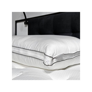 Oreiller ajustable 65 x 45 cm mousse à mémoire de forme et gel - TOUCH