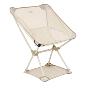 Chaise camping pliable beige