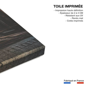 Tableau show interrompu Toile imprimée