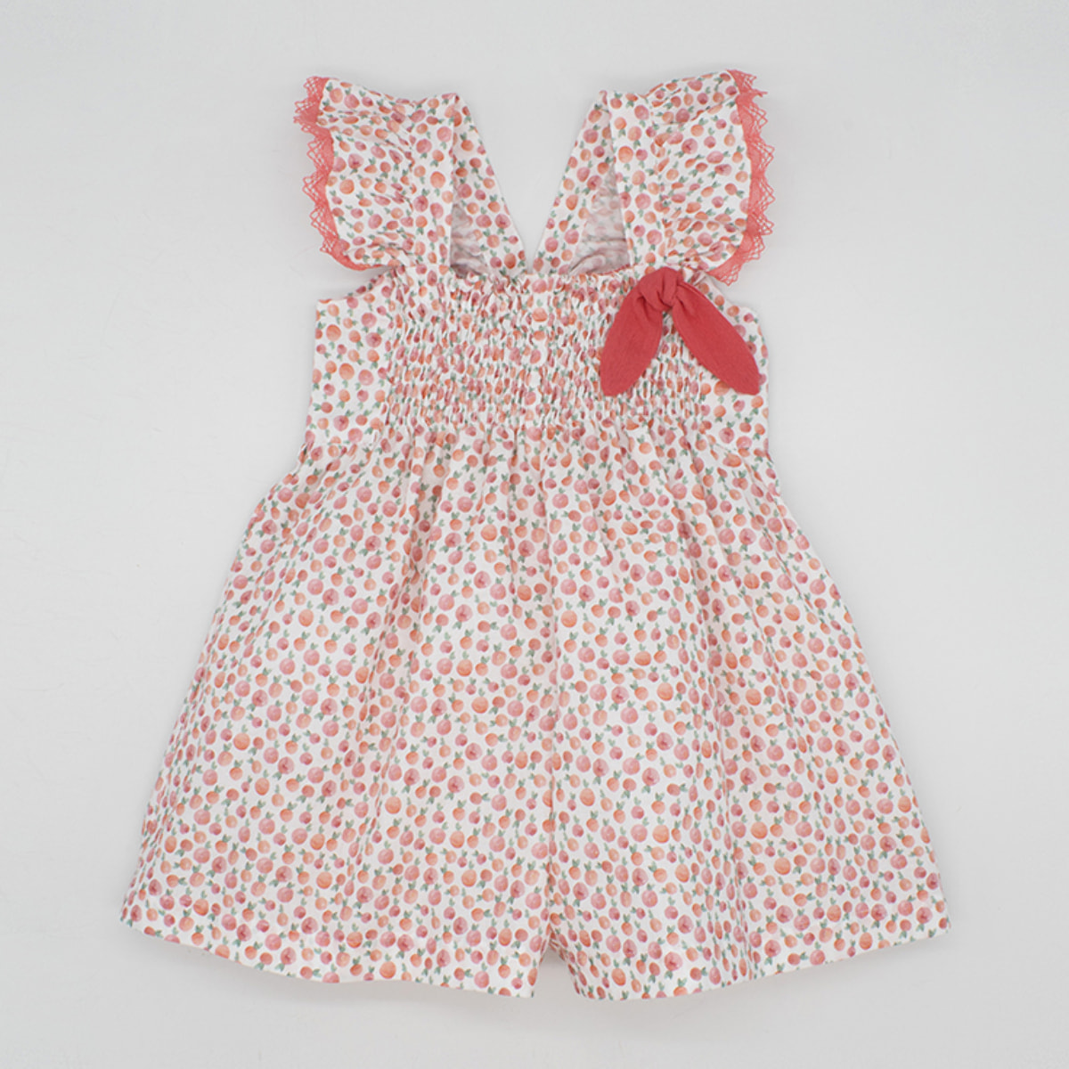 MONO ESTAMPADO TOMATES BLANCO Y ROJO