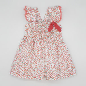 MONO ESTAMPADO TOMATES BLANCO Y ROJO