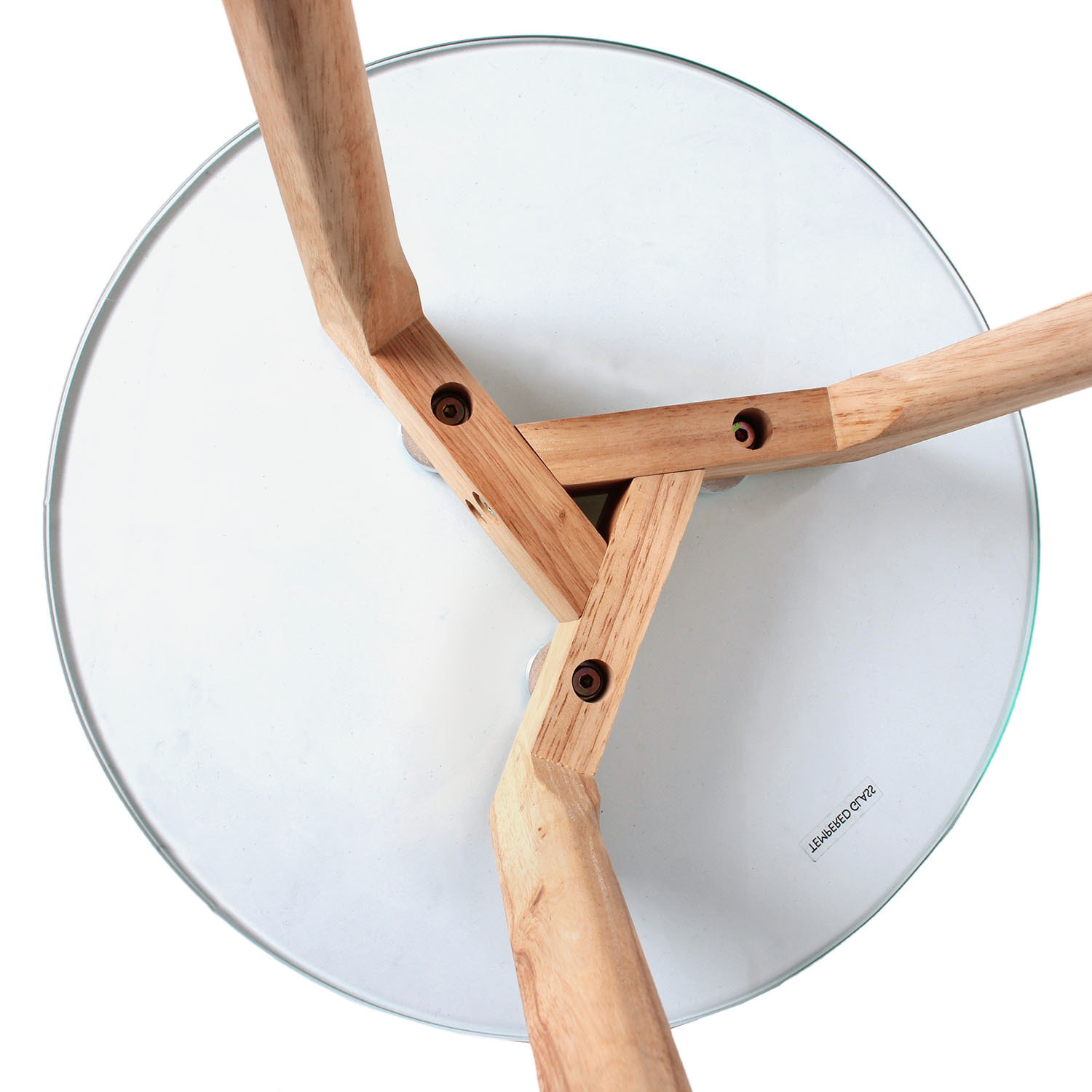 Tables Gigognes En Verre Trempe Plateau Rond X2
